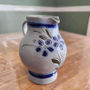 Betschdorf French Style Stoneware Pottery Blue Salt Glaze not signed